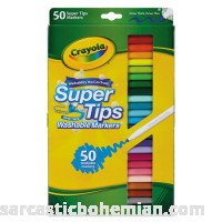 Crayola 50ct Washable Super Tips Markers 50 Color Variety 1 Pack B01GTEB6OO